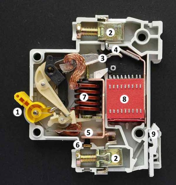 Конструкция и принцип работы автоматических выключателей
