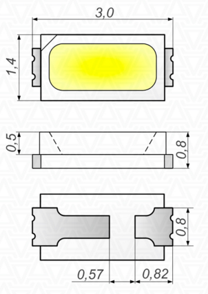 SMD-светодиоды типы, спецификации, SMD-светодиодные знаки
