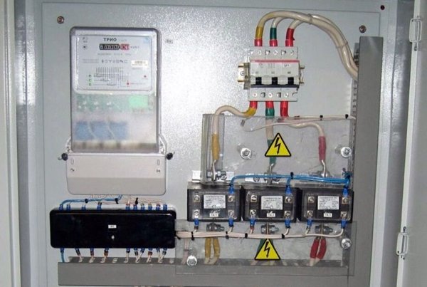 Подключение 3-х фазного счетчика через трансформаторы тока