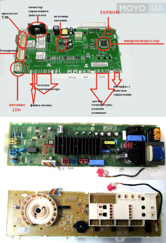 плата управления стиральной машинки