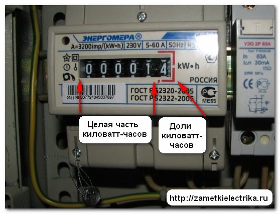 Какие цифры записывать с счетчика электроэнергии нового образца