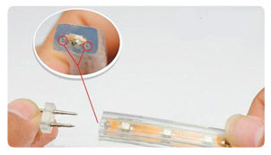 подключение вилки коннектора к светодиодной ленте