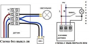 схема включения