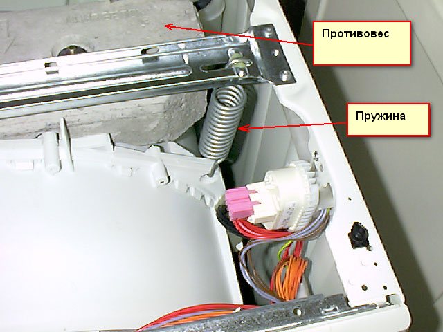 пружины бака стиральной машины