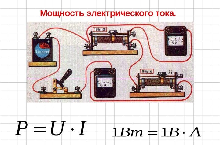 Мощность электрического тока