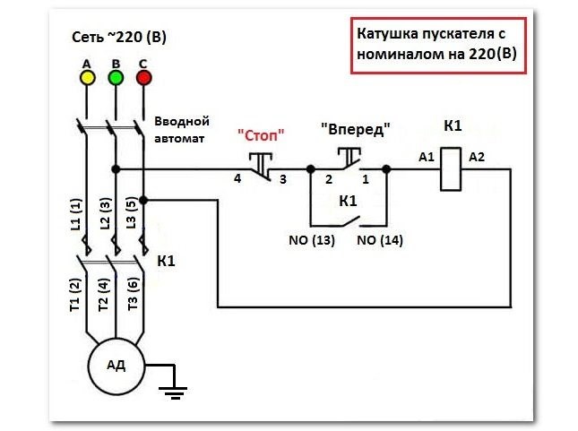 Схема Подключения Кнопочного Поста к Магнитному Пускателю Машинный телеграф