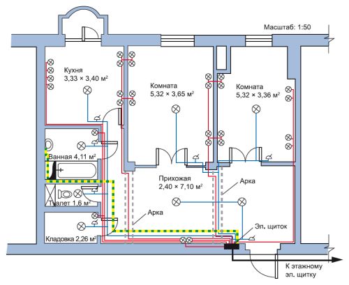 Электросхема квартиры