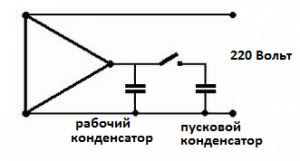 Пусковой конденсатор подключние