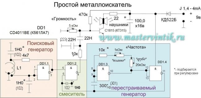 Простой и надёжный металлоискатель своими руками