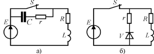 Защита от перенапряжения при отключении индуктивности