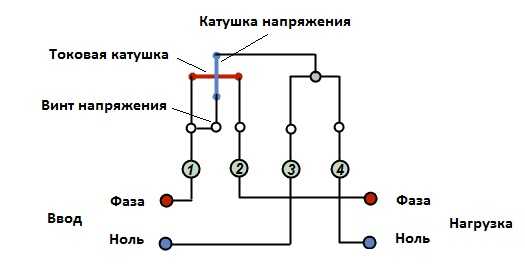 Схема подключения однофазного электросчетчика