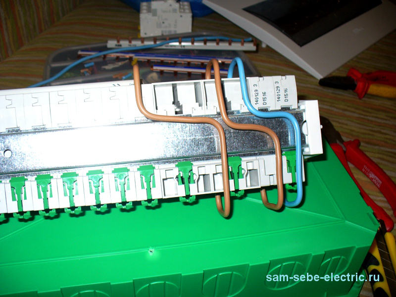 Электропроводка в однокомнатной квартире ч.6 - сборка распределительного щита