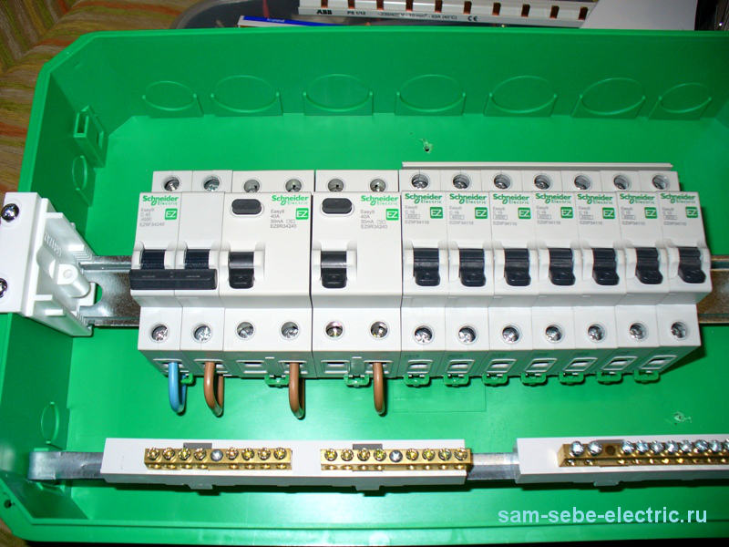 Электропроводка в однокомнатной квартире ч.6 - сборка распределительного щита