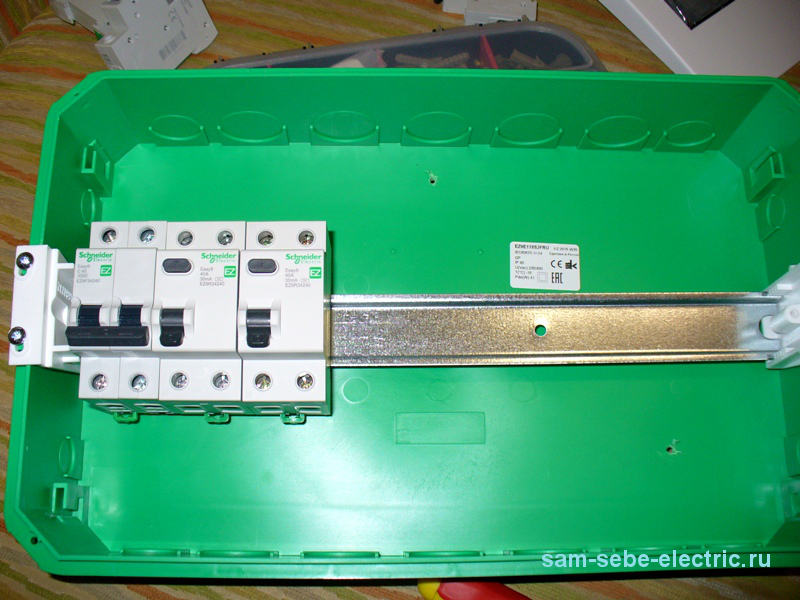 Электропроводка в однокомнатной квартире ч.6 - сборка распределительного щита