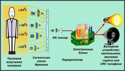 Территория чувствительности прибора