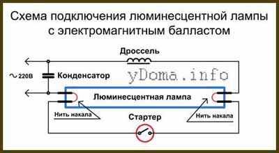 Схема подключения ЛДС