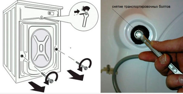 Демонтаж транспортировочных болтов СМА