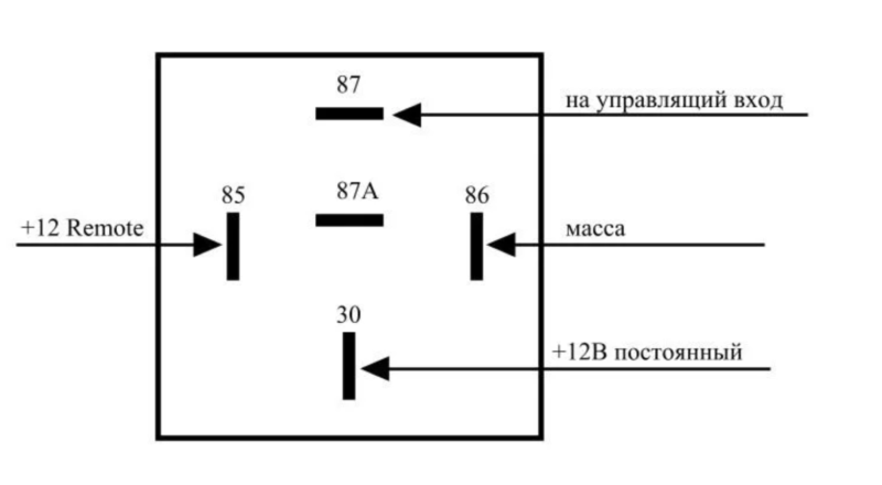 Подключение фар через реле