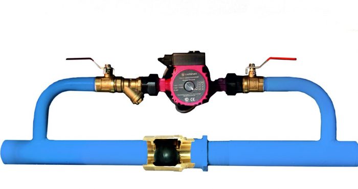 схемы установки циркуляционного насоса