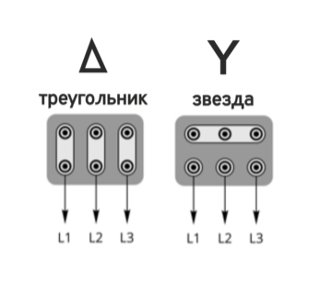 Схема подключения трехфазного асинхронного двигателя 380 на 220