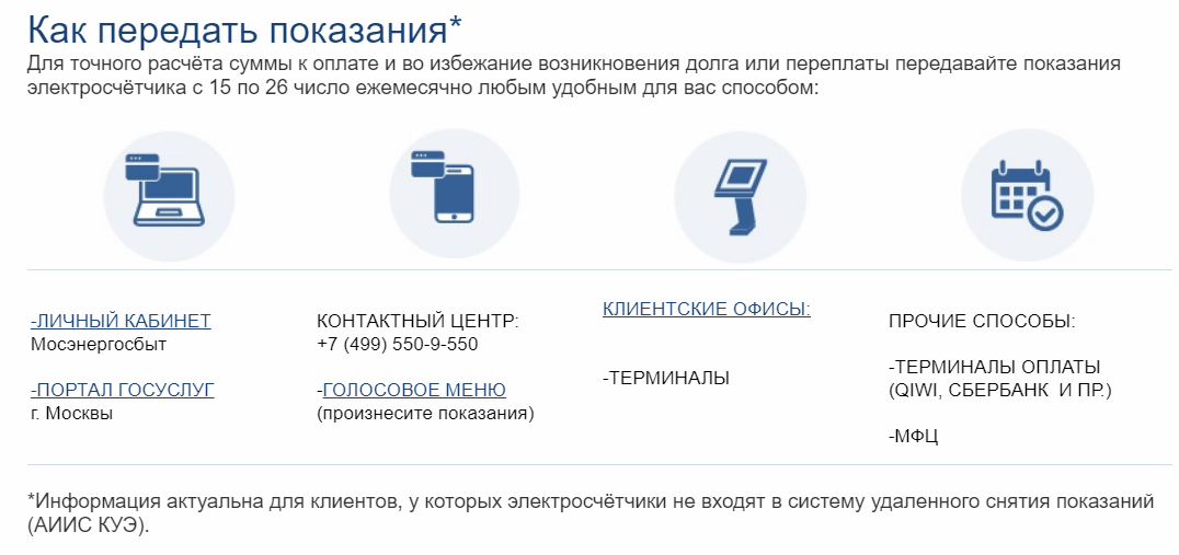 Как передать показания электросчетчика на mos.ru Внести показания за свет