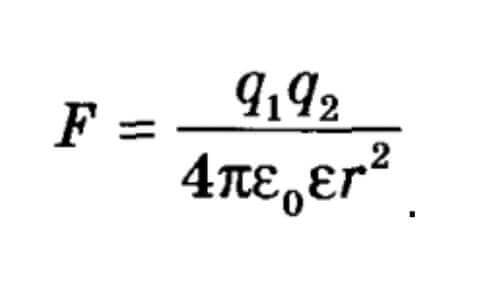 Закон Кулона для диэлектрика
