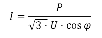 перевод ватты в амперы для трехфазной сети