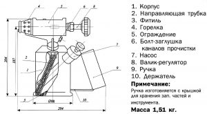 Устройство газового паяльника