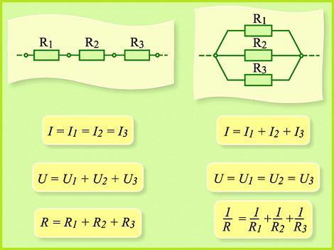 Сила тока при последовательном соединении