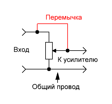 Обход регулятора громкости